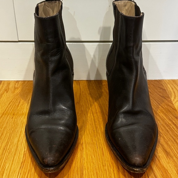 Michael Kors leather chocolatete brown leather ankle boots sz 6.5 - Picture 2 of 7